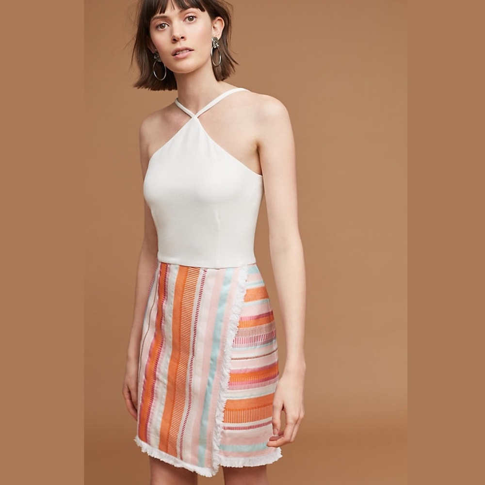 Anthropologie Pink/Rose Hutch Striped Dress